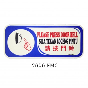 Sign Board 2808 EMC (PLEASE PRESS DOOR BELL)