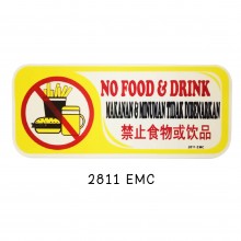 Sign Board 2811 (NO FOOD & DRINK)