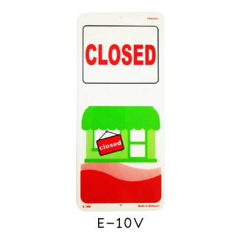 Sign Board E-10V (CLOSED)