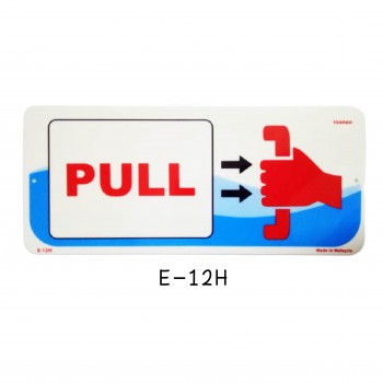 Sign Board E-12H (PULL)