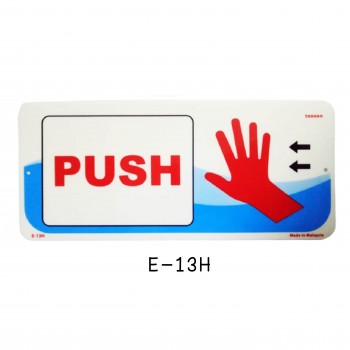 Sign Board E-13H (PUSH)