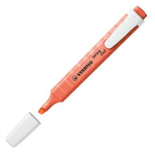 Stabilo 275/140-8 Swing Cool Highlighter Pen - P.Mellow Coral Red