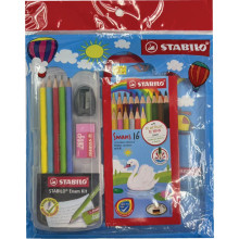 Stabilo 1870S/16SP1 Swan Colour Pencil 16 Long & 288GPC5SP Exam Kit