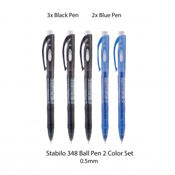 Stabilo 348 Ball Pen 2 Color Value Pack