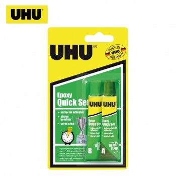 UHU Epoxy Quick Set Glue 2 x 10ml