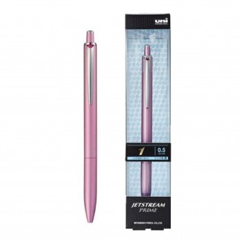 Uni Jetstream Prime Roller Pen Black Ink 0.5mm Gift Set - Light Pink
