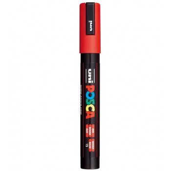 Uni PC-5M Posca Water Marker 1.8-2.5mm - Red