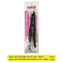 Uni-ball Signo 307 Gel Roller Pen with Refill - 0.7mm Black