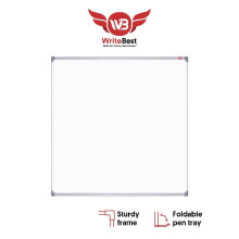 Writebest SM22 Single Sided Aluminium Frame Magnetic White Board 2ft x 2ft