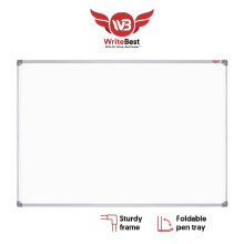 Writebest SM115 Single Sided Aluminium Frame Magnetic White Board 1ft x 1.5ft