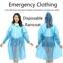 Large Disposable Plastic Raincoat (1pcs)