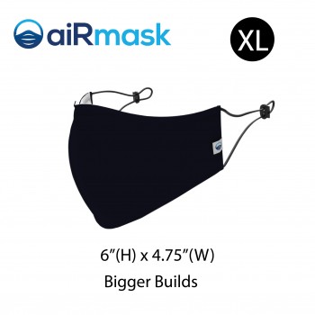 aiRmask Nanotech Cotton Mask Black (XL)