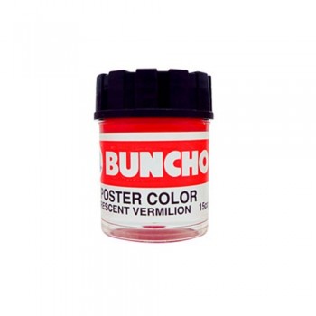 Buncho Poster Color 15CC Fluorescent F11 Vermilion (1pcs)