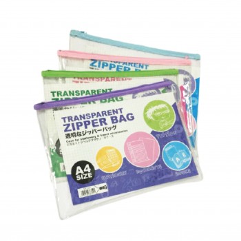 Transparent Zip Bag A4 Size